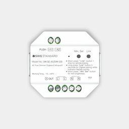 Universal TRIAC dimmer 220V, Zigbee 3.0 + 2.4G + Push