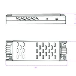 Qida bloku 48V IP20 150W PBL-150-48