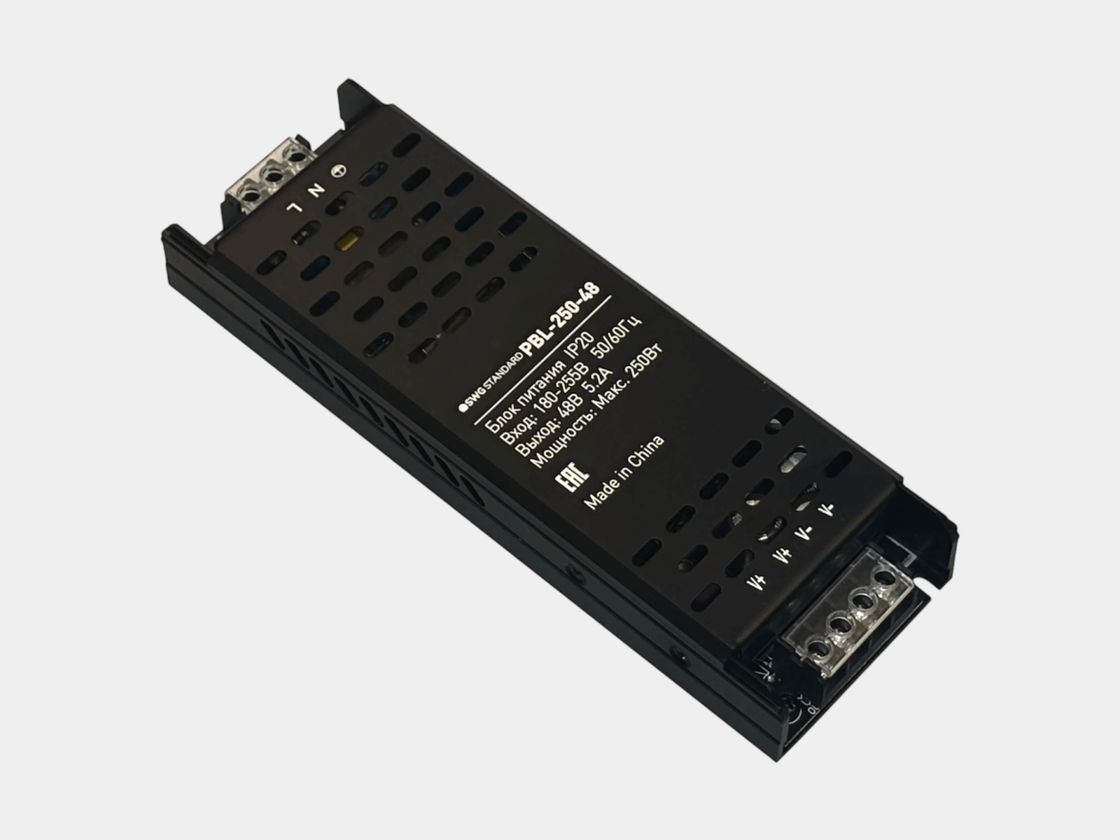 SWG PBL-250-48 açıq tipli enerji təchizatı bloku, qara korpus