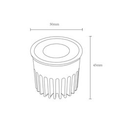 LED modul 12 Vt 55° 3000K on/off DL-FT01-12-WW