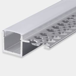 Gipskarton üçün LED lent profili, daxilə quraşdırılan, diffuzor (ekran) ilə, 2 m, RC-3515