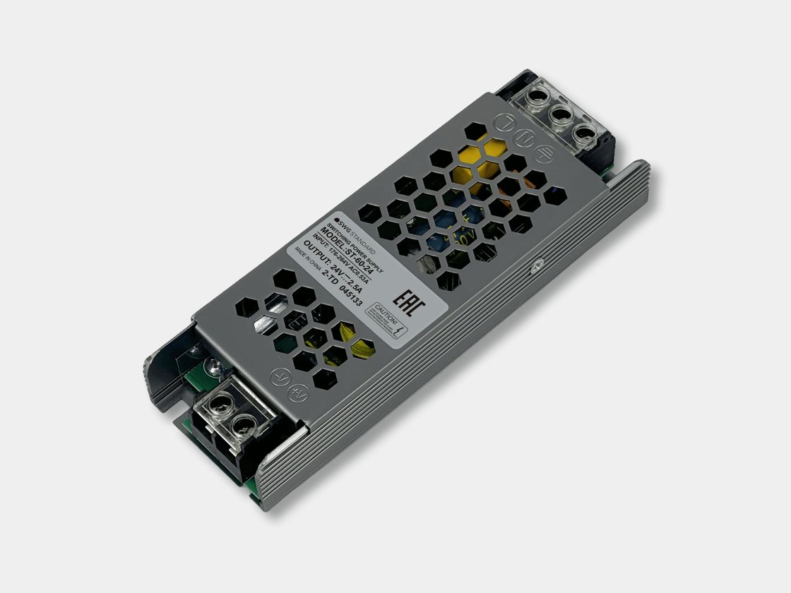 24 V 60 W IP20 açıq tipli qida bloku