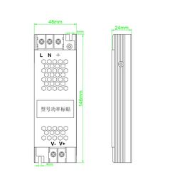 LED lentlər üçün qida bloku 24 V, 60 W, IP20, ST-60-24