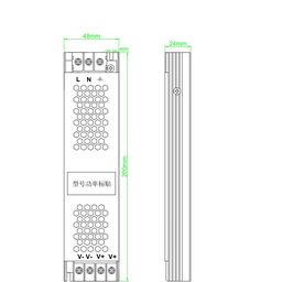 LED lentlər üçün qida bloku 24 V, 100 Wt, IP20, ST-100-24