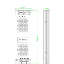 LED lentlər üçün qida bloku 24 V, 200 Wt, IP20, ST-200-24