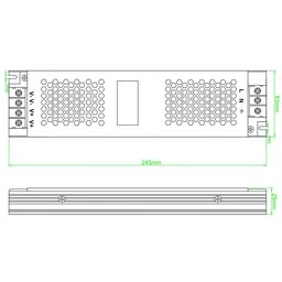 LED lentlər üçün qida bloku 24 V, 250 Wt, IP20, ST-250-24