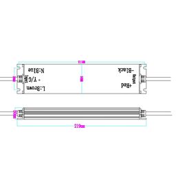 LED lentlər üçün qida bloku 24 V, 100 Wt, IP67, MTPW2-100-24