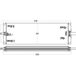 LED lentlər üçün qida bloku 24 V, 150 Wt, IP67, MTPW2-150-24