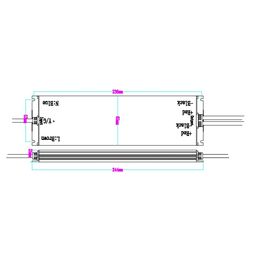 LED lentlər üçün qida bloku 24 V, 200 Wt, IP67, MTPW2-200-24