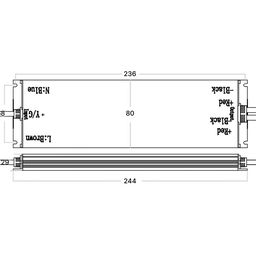 LED lentlər üçün qida bloku 24 V, 380 Wt, IP67, MTPW2-380-24