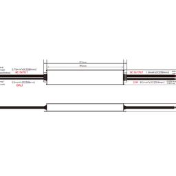 LED lentlər üçün DALI DT6 dimmerlənən qida bloku, 24 V, 72 Wt, IP67, DALI-DT6-72-24