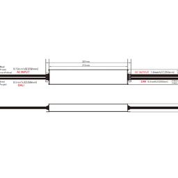 LED lentlər üçün dimmerlənən qida bloku DALI DT6, 24 V, 150 Wt, IP67, DALI-DT6-150-24