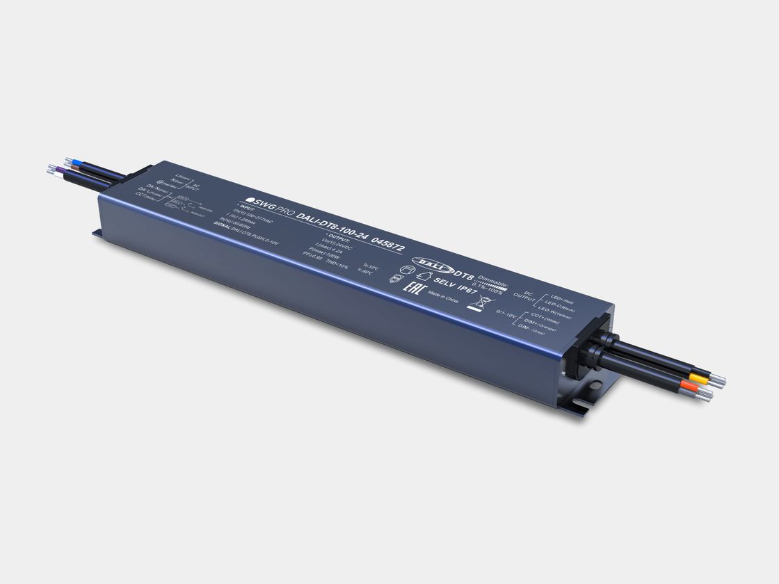 SWG PRO DALI-DT8-100-24 qida bloku, metal korpus