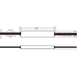 LED lentlər üçün dimmerlənən qidalanma bloku DALI DT8, 24 V, 100 Wt, IP67, DALI-DT8-100-24