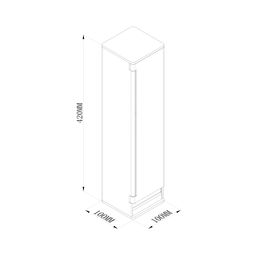 Küçə üçün nəmə davamlı ikili rozetka IP65, 420 mm