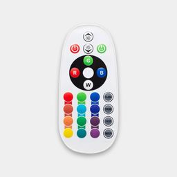 Rəng və rejim düymələri olan RGB idarəetmə pultu