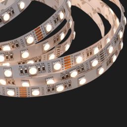 Katuskada 5050 LED lent, isti ağ işıq saçır