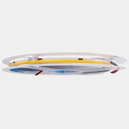 Makara üzərində COB LED lentin yan tərəfdən görünüşü