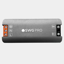 SWG PRO üst paneli, L N V+ V- işarələri