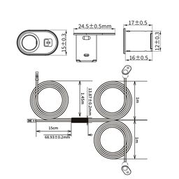 SR-Wind- Dual Door, SR-Wind- Dual Door qapının açılıb-bağlanması üçün sensor датчик