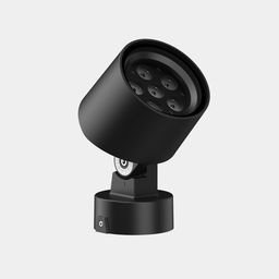 Döndərilə bilən kronşteynli qara LED spot işıq, ön tərəfdən görünüş