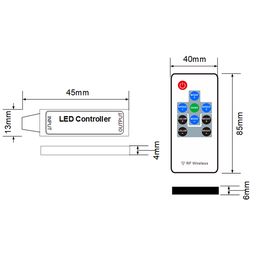 RF-RGB-10-6A lent üçün kontroller