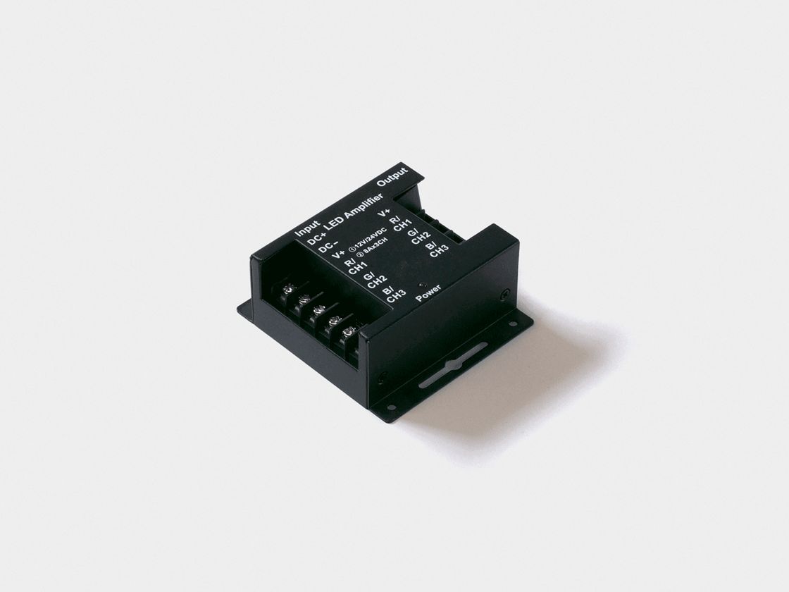 RGB gücləndirici, 24A, Qara, AMP-RGB-24A-BL