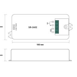 Sensorlu dimmer “dəyirmi ucluq” Metal Touch, 12-36 V, SR-2402