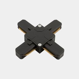Birfazalı səthüstü trek sistemləri üçün X-konnektor, qara, KXZ-BL-X