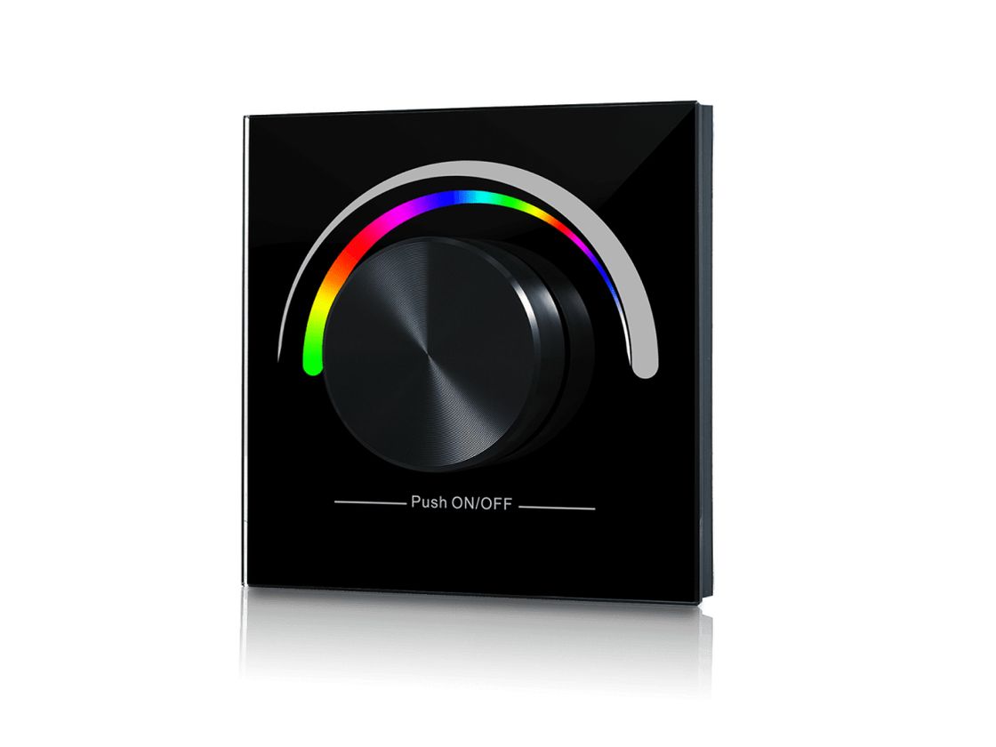 RGB lent üçün qara rəngli, quraşdırılan RF panel-enkoder