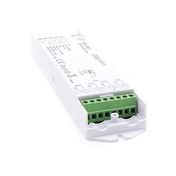 Klemm terminal bloku olan ES-3001 gücləndiricisinin yan ucu