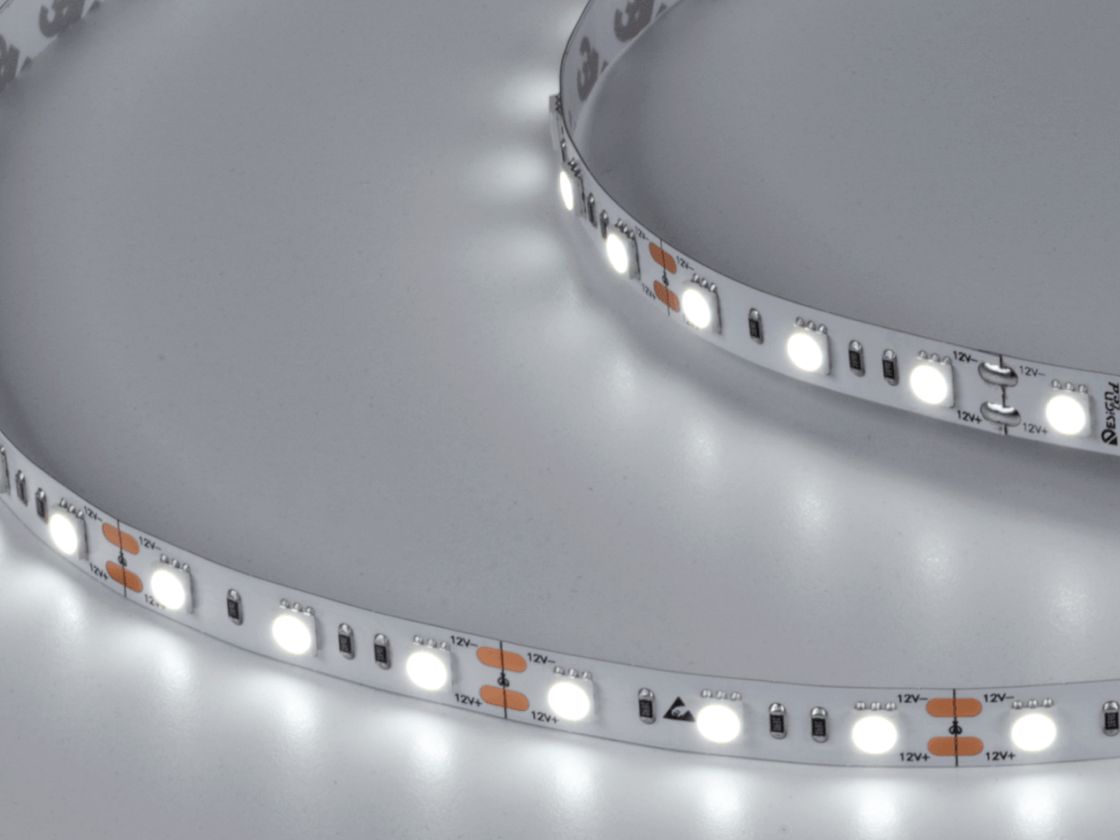 12V LED lent işıqlı vəziyyətdə, soyuq ağ işıq, iri plan