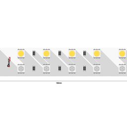 RGB və GND kontaktları olan 24 V LED lent seqmenti