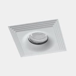 MR16 üçün kvadrat tipli daxili montaj çərçivəsi, mat ağ korpus