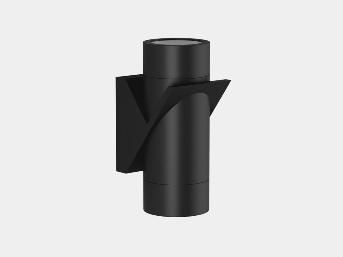 DesignLed qara divar işıqlandırıcısı, bucaqdan görünüş