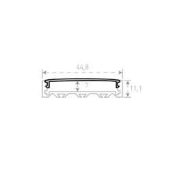SF-4411 profilinin çertyoju, ölçülər 44,8×11,1 mm