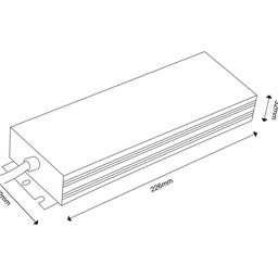 TPW LED lentlər üçün qida bloku, 300 W, nəmdən qorunan, 12 V, MTPW-300-12