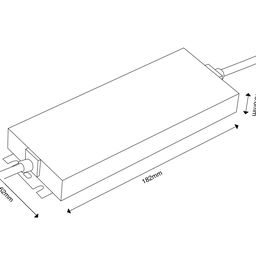 LED lentlər üçün qida bloku TPW, 100 W, nəmə davamlı, 24 V, MTPW-100-24