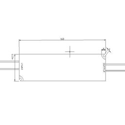 LED lentlər üçün qida bloku IP67 plastik 75 W, 12V, LV-75-12