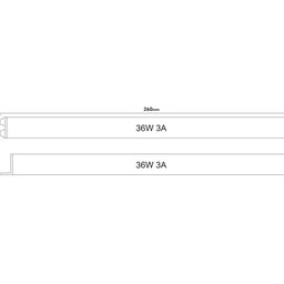 LED lentlər üçün ultra nazik qida bloku, 36 W, 12V, L-36-12