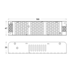 LED lentlər üçün kompakt qida bloku 100W 12V, T-100-12