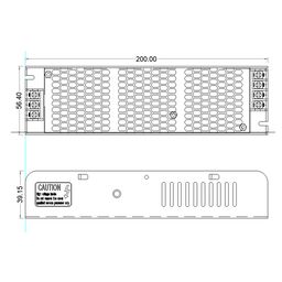 LED lentlər üçün kompakt (dar) qida bloku, 150 W, 12V, T-150-12