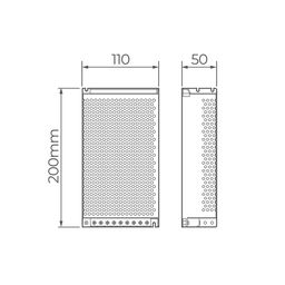 LED lent üçün qida bloku 250Вт, S-250-12