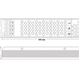 LED lent üçün qida bloku, 150Вт, 24В, YA-150-24