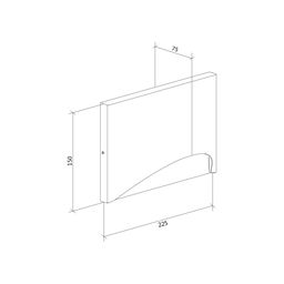 Divar lampası JY KONVERT qara, LW-A0029A-BL-WW