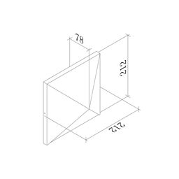 Divar lampası JY KONVERT-SQ qara, LW-A0039A-BL-WW