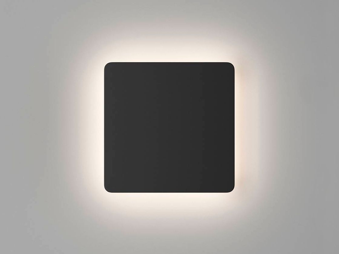 DesignLed JY RUBIK divar lampası, qara kvadrat, isti işıq