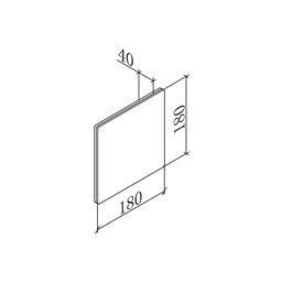 Divar lampası JY RUBIK qara, LW-A807A-BL-WW