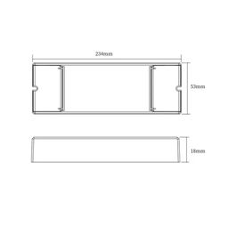 LED lentlər üçün ultra nazik qidalanma bloku, metal korpusda, IP20, 120W, 12V, XT-120-12
