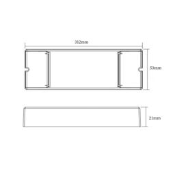 LED lentlər üçün ultra nazik qida bloku, metal korpusda, IP20, 200W, 24V, XT-200-24